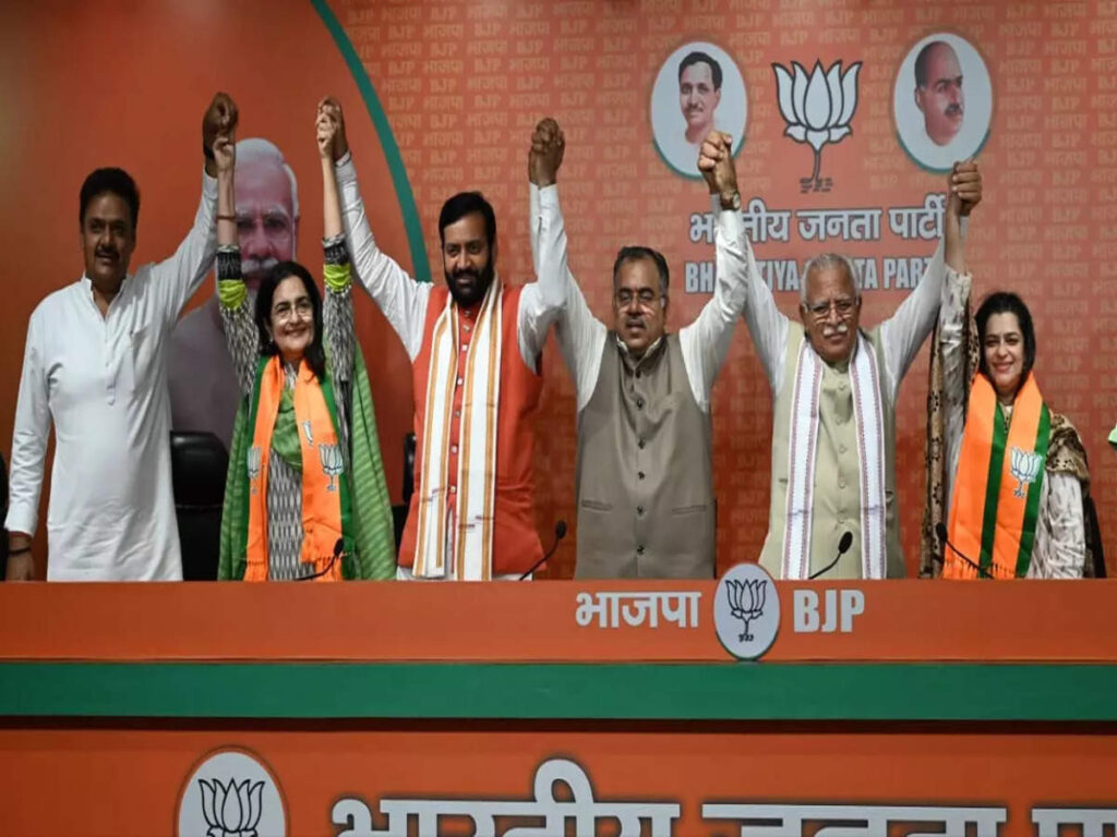 हरियाणा में कांग्रेस को झटका, किरण चौधरी बेटी श्रुति के साथ भाजपा में शामिल
