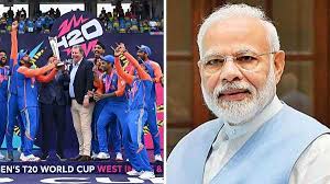 प्रधानमंत्री मोदी ने टी20 विश्व कप जीतने वाली भारतीय क्रिकेट टीम को फोन पर दी बधाई