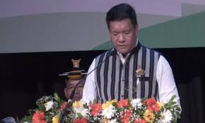 पेमा खांडू ने तीसरी बार ली अरुणाचल प्रदेश के मुख्यमंत्री पद की शपथ, चौना मीन बने उपमुख्यमंत्री