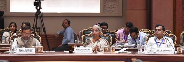 केन्द्रीय वित्त मंत्री निर्मला सीतारमण ने केन्द्रीय बजट 2024-25 के लिए सुझाव लेने हेतु राज्यों/केन्द्र-शासित प्रदेशों के वित्त मंत्रियों के साथ बजट-पूर्व परामर्श बैठक की अध्यक्षता की