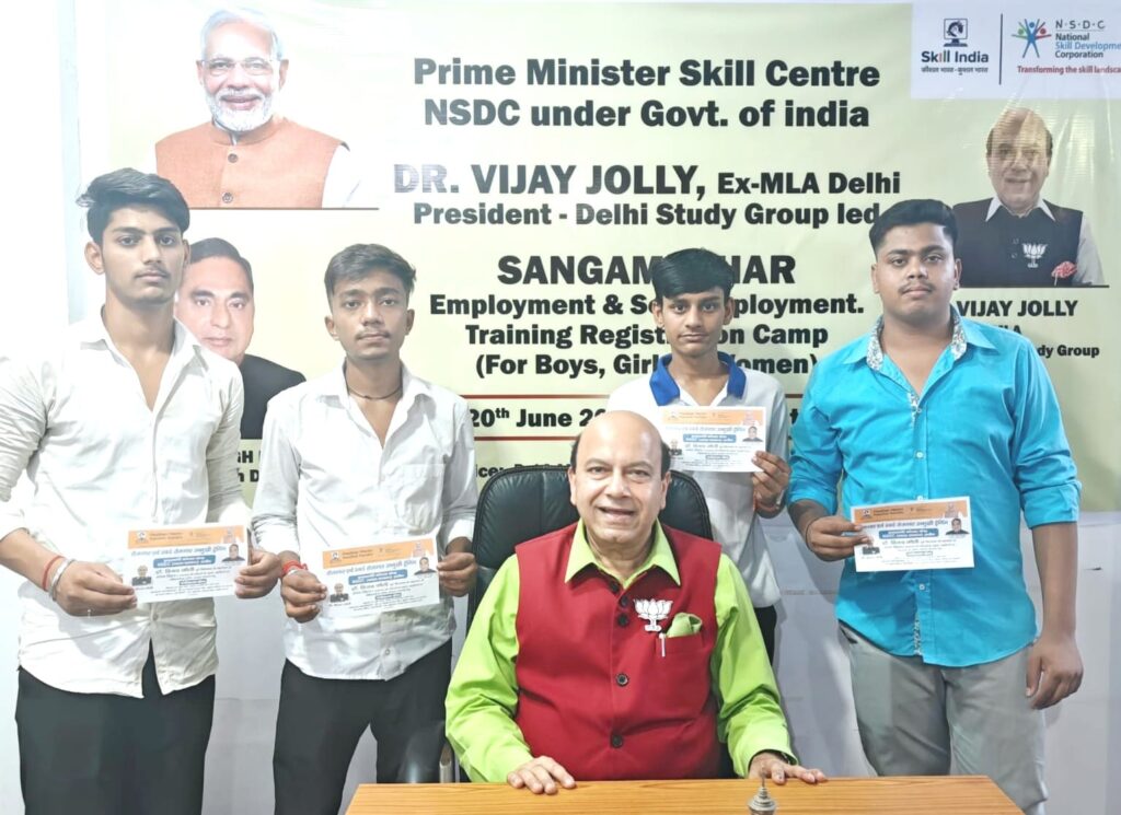 प्रधानमंत्री कौशल विकास केंद्र के तहत संगम विहार में ‘रोजगार-ट्रेनिंग मेला’ का आयोजन- डॉ. जौली