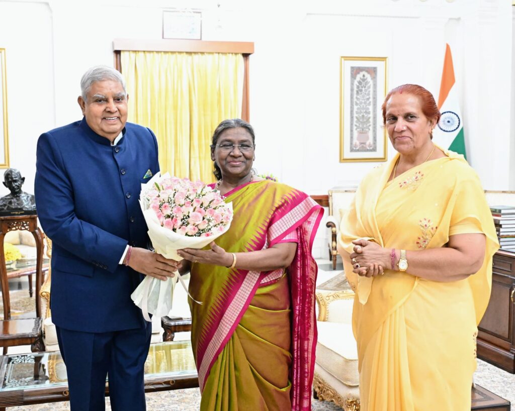 उपराष्ट्रपति एन्क्लेव में उपराष्ट्रपति जगदीप धनखड़ से इन मंत्रियों ने की शिष्टाचार भेंट