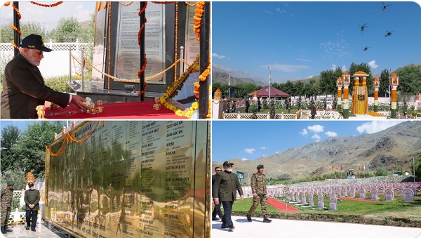 25वां कारगिल विजय दिवस: लद्दाख पहुंचे प्रधानमंत्री नरेंद्र मोदी, शहीदों को दी श्रद्धांजलि