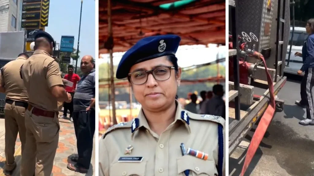देहरादून: महिला आईपीएस अधिकारी के बंगले पर पानी भरने वाली फायर ब्रिगेड का वीडियो वायरल, विवादों में घिरी अधिकारी