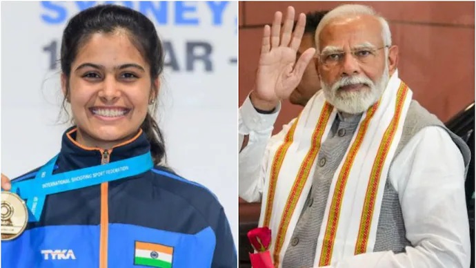 प्रधानमंत्री मोदी ने मनु भाकर को कांस्य पदक जीतने पर दी बधाई
