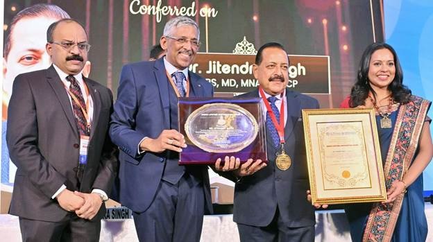 केंद्रीय मंत्री डॉ. जितेंद्र सिंह को मिला प्रतिष्ठित “लाइफटाइम अचीवमेंट अवार्ड”