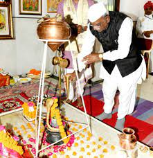 मनोनीत राज्यपाल हरिभाऊ किशन राव बागडे जयपुर राज भवन पहुंचते ही “राजेश्वर महादेव” का किया अभिषेक
