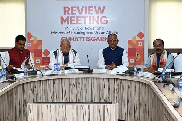 राज्य और केन्द्र सरकार के बीच बेहतर तालमेल से छत्तीसगढ़ का तेजी से विकास होगा: मनोहर लाल