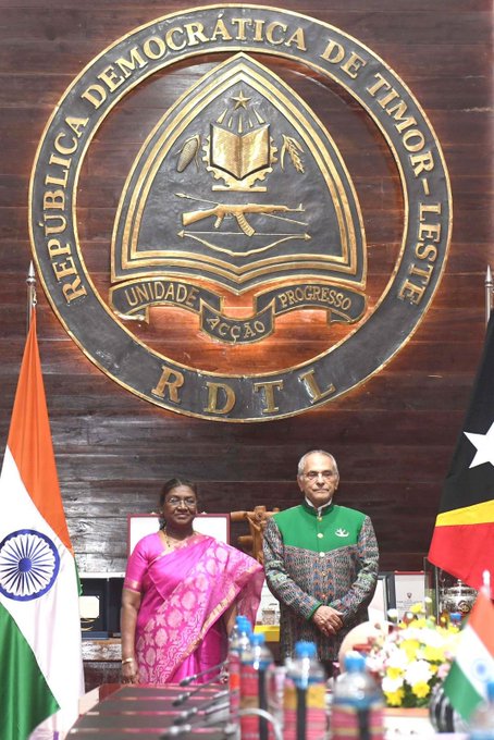 पीएम नरेंद्र मोदी ने राष्ट्रपति द्रौपदी मुर्मु को तिमोर-लेस्ते के सर्वोच्च नागरिक सम्मान से सम्मानित किए जाने पर गर्व व्यक्त किया