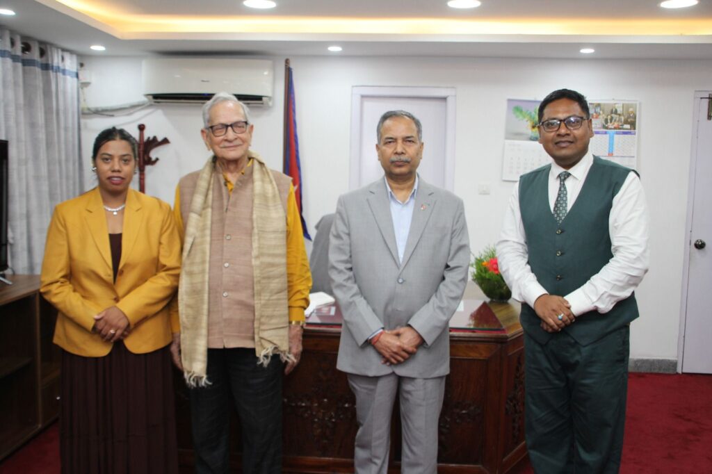 SDG-UN के समर्थन में नेपाल के उपराष्ट्रपति के साथ ‘प्रोजेक्ट 100’ की महत्वपूर्ण बैठक