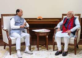 प्रधानमंत्री मोदी ने नगालैंड के मुख्यमंत्री से की मुलाकात