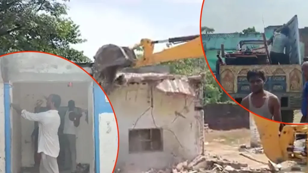 बहराइच में बुलडोजर एक्शन: 23 मकान ढहाए गए, 100 परिवारों को नोटिस जारी