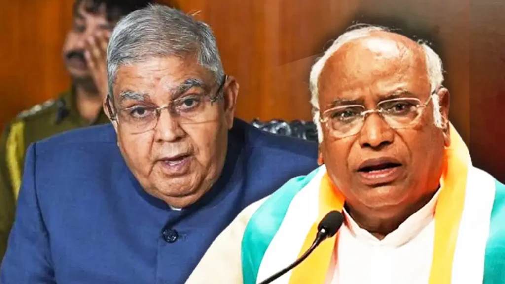 राज्यसभा में जगदीप धनखड़ के खिलाफ अविश्वास प्रस्ताव पर हंगामा, खरगे से तीखी बहस