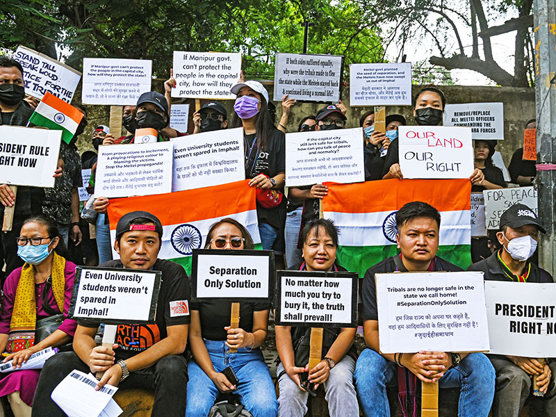 “मणिपुर: 3 मई को बंद का आह्वान, कूकी-जो छात्र संगठनों की अपील”