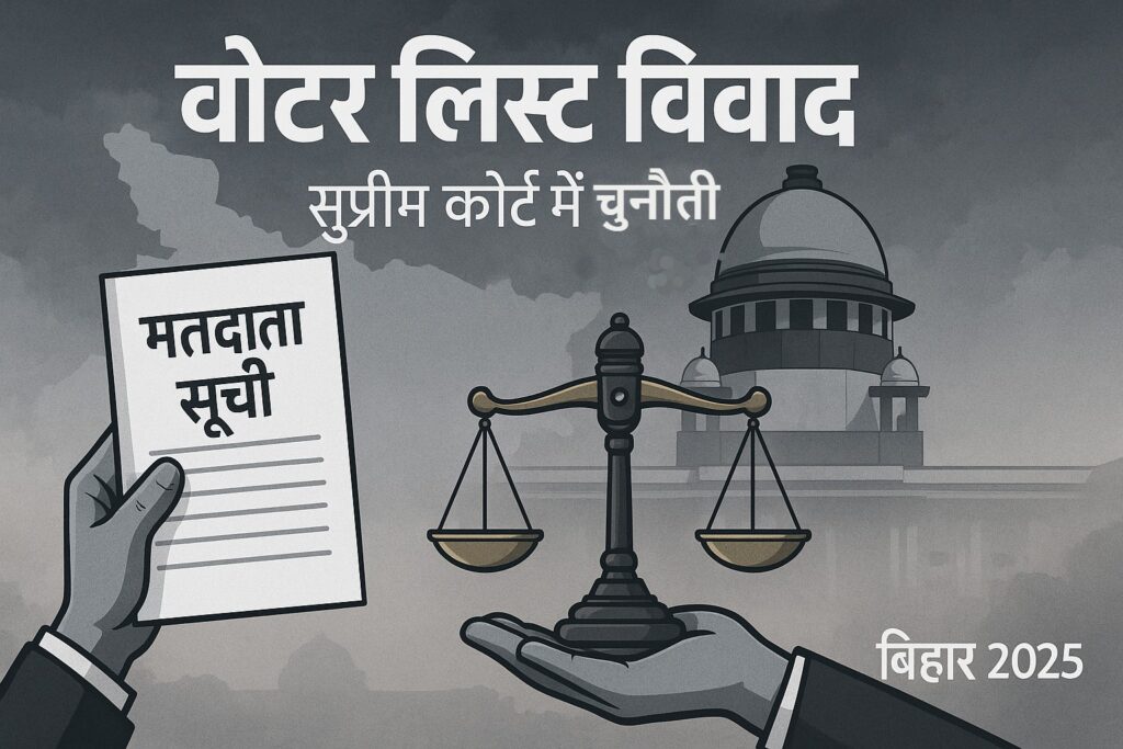बिहार में मतदाता सूची का विशेष पुनरीक्षण विवादों में! सुप्रीम कोर्ट में चुनौती, क्या है मामला?