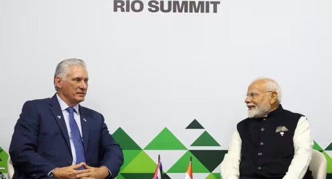पीएम मोदी और क्यूबा के राष्ट्रपति ने की मुलाकात: UPI, आयुर्वेद और ग्लोबल साउथ पर हुई चर्चा