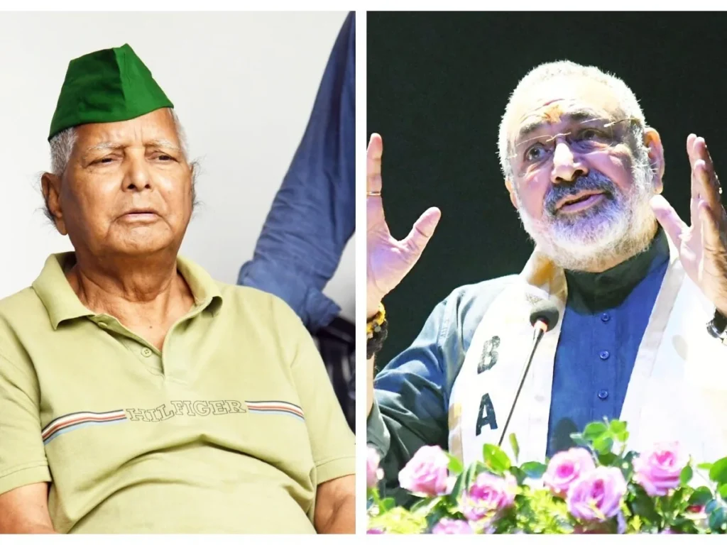 महाभारत का जिक्र: गिरिराज सिंह ने लालू को कहा धृतराष्ट्र, तेजस्वी को दुर्योधन