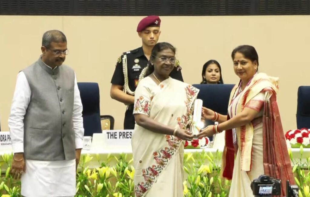 राजस्थान की नीलम यादव राष्ट्रीय शिक्षक पुरस्कार 2025 से सम्मानित