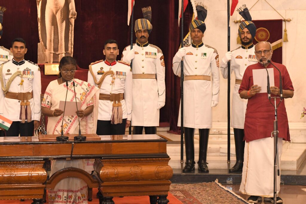 सी.पी. राधाकृष्णन बने भारत के 15वें उपराष्ट्रपति सी पी राधाकृष्णन बने भारत के 15वें उपराष्ट्रपति