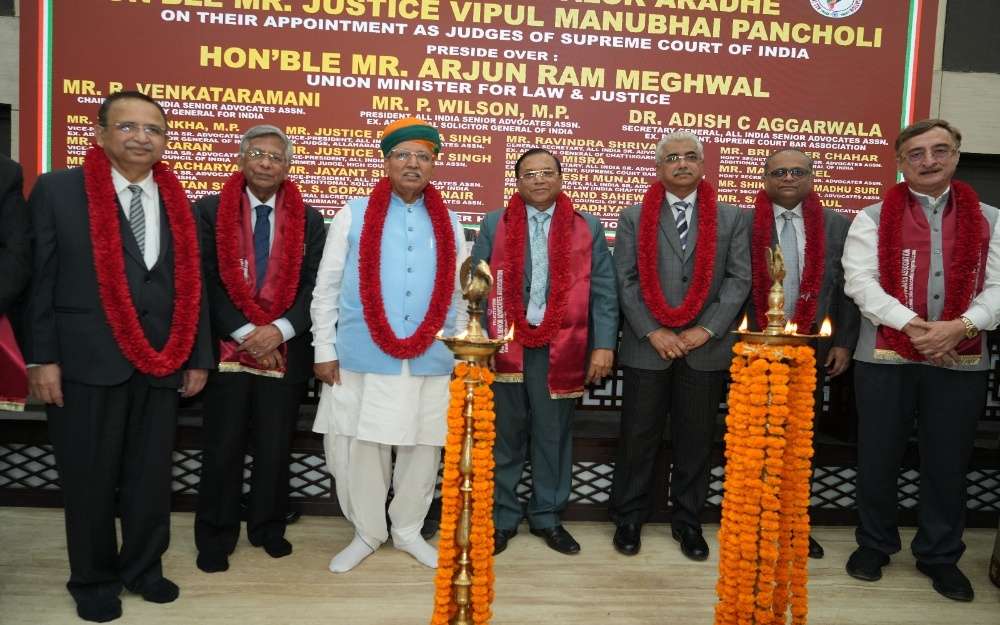 सर्वोच्च न्यायालय के नए न्यायाधीशों का अभिनंदन समारोह, नई दिल्ली