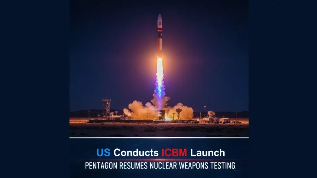 ट्रंप के आदेश के बाद अमेरिका ने किया ICBM का परीक्षण