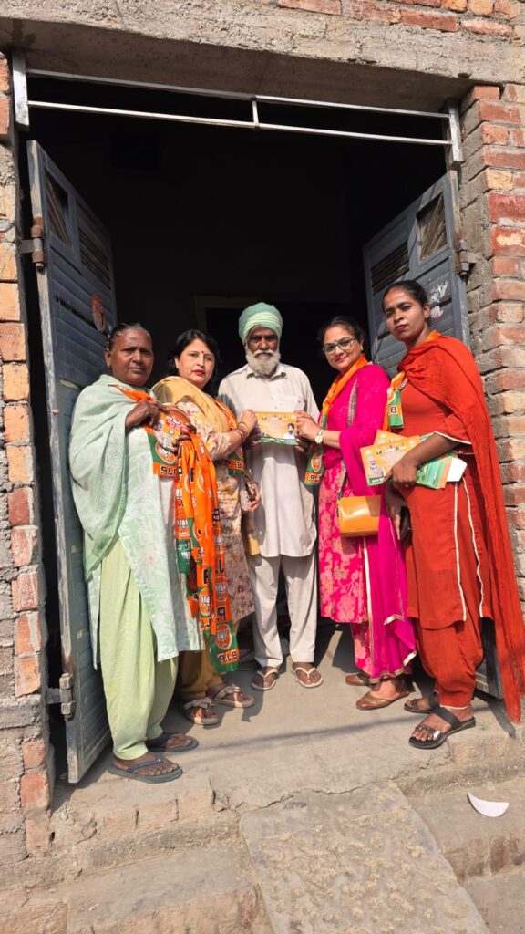 पंजाब निकाय चुनाव: तरनतारन में भाजपा महिला मोर्चा का प्रचार