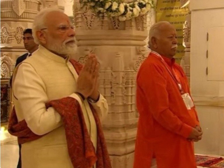 राम मंदिर: पीएम मोदी ने की आरती, ध्वजारोहण जल्द