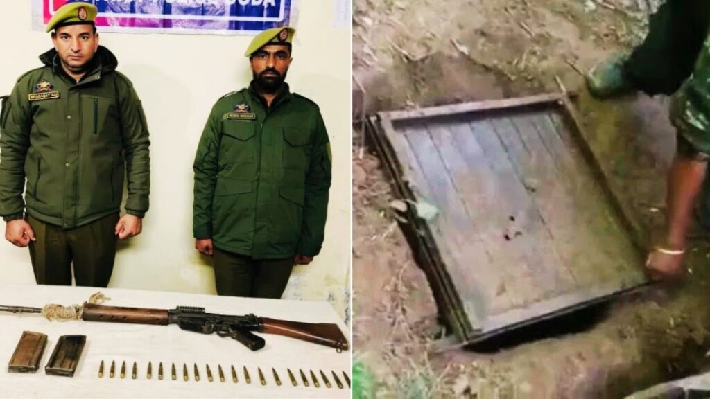 भलारा जंगल में एसओजी की बड़ी कार्रवाई, हथियार और गोला-बारूद बरामद