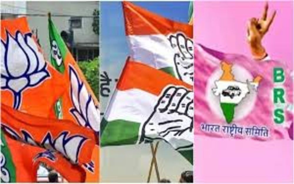 तेलंगाना नगर निकाय चुनाव : शुरुआती रुझानों में कांग्रेस आगे, बीआरएस पीछे तेलंगाना नगर निकाय चुनाव : शुरुआती रुझानों में कांग्रेस आगे, बीआरएस पीछे