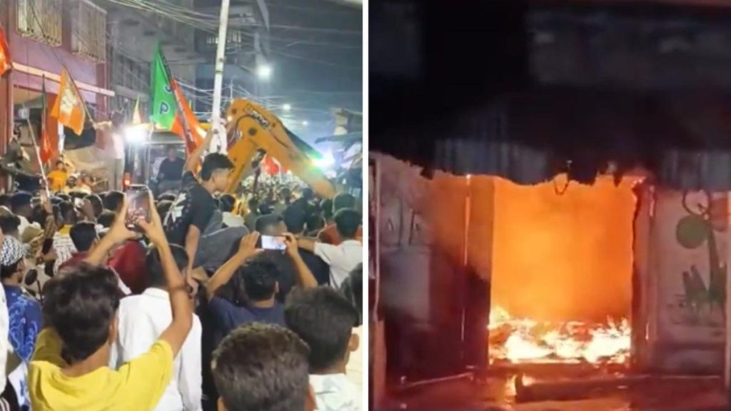 कोलकाता के न्यू मार्केट इलाके में बुलडोजर कार्रवाई कोलकाता के न्यू मार्केट इलाके में बुलडोजर कार्रवाई
