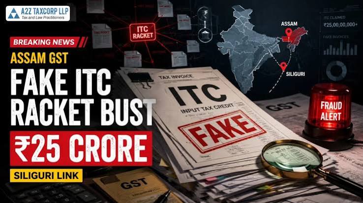 असम: GST ने 25 करोड़ के फर्जी ITC रैकेट का पर्दाफाश किया असम GST फर्जी ITC केस, सिलीगुड़ी महिला गिरफ्तारी, GST धोखाधड़ी असम, फर्जी कंपनियों का नेटवर्क, ITC रैकेट असम पुलिस