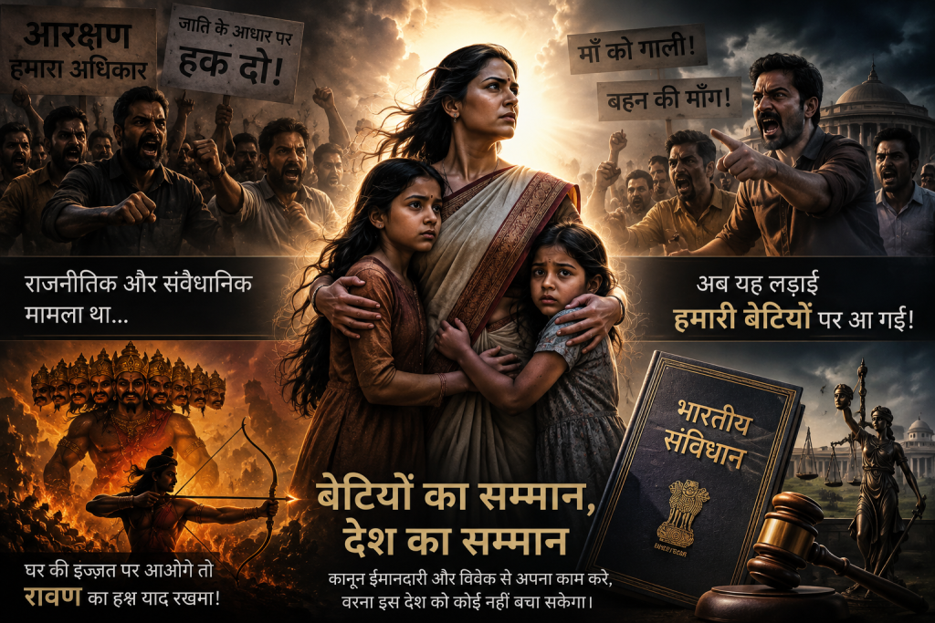 आरक्षण विवाद में बेटियों को घसीटने पर क्यों भड़का आक्रोश?