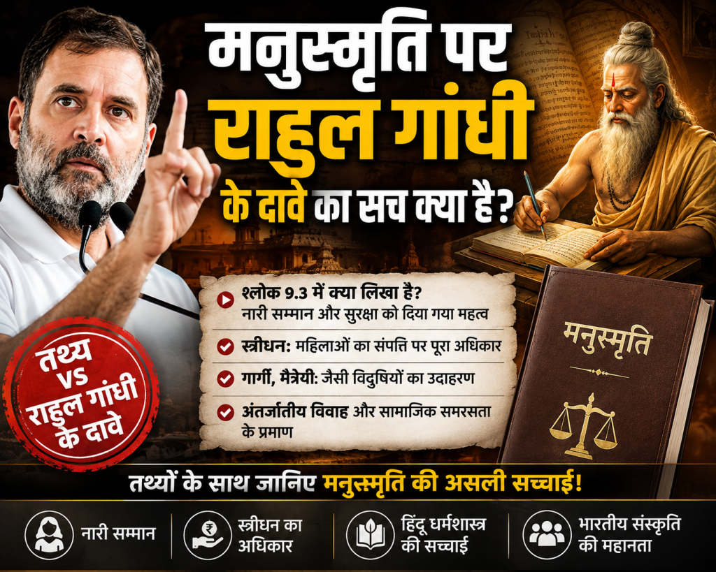 मनुस्मृति पर राहुल गांधी के दावे का क्या है सच ?