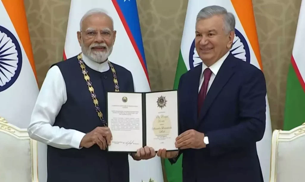 पीएम मोदी को उज्बेकिस्तान का सर्वोच्च सम्मान