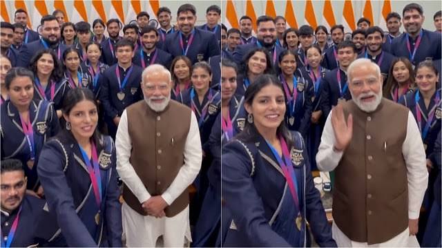 प्रधानमंत्री नरेंद्र मोदी: CWG विजेताओं से मुलाकात प्रधानमंत्री नरेंद्र मोदी: CWG विजेताओं से मुलाकात