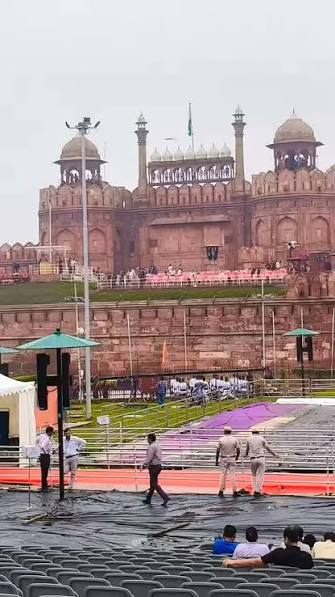 भारत की 80वीं स्वतंत्रता वर्षगांठ, लाल किले पर ऐतिहासिक समारोह की तैयारी भारत की 80वीं स्वतंत्रता वर्षगांठ लाल किले पर ऐतिहासिक समारोह की तैयारी