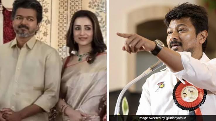 DMK :उदयनिधि स्टालिन चेन्नई में गिरफ्तार सीएम विजय-एक्ट्रेस तृषा पर टिप्पणी को लेकर बवाल