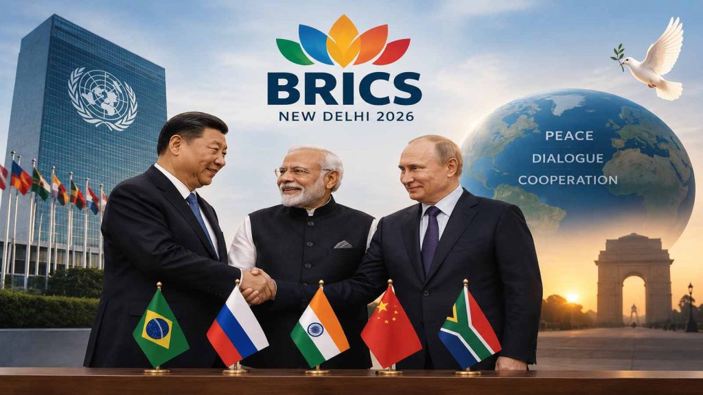 BRICS घोषणा: वैश्विक शांति और कूटनीति के केंद्र में आया भारत